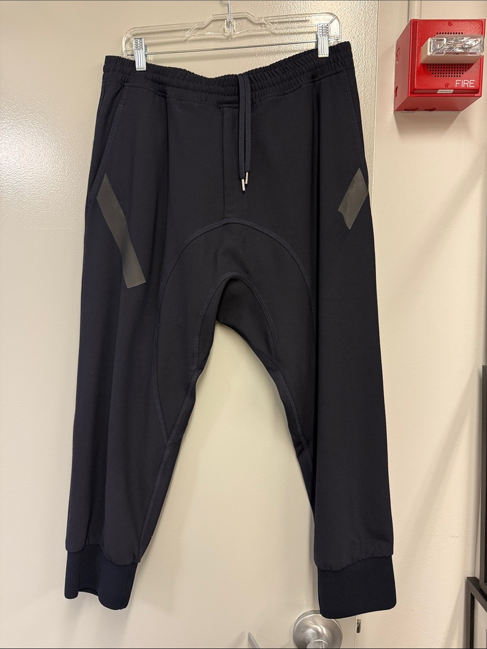 Neil Barrett Men's dark navy Jogger Pants - Comfortable Drawstring Sweatpants